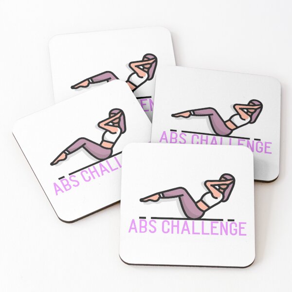 Item preview, Abs Challenge, gym,squat, fitness lover designed and sold by Fitness-Passion.
