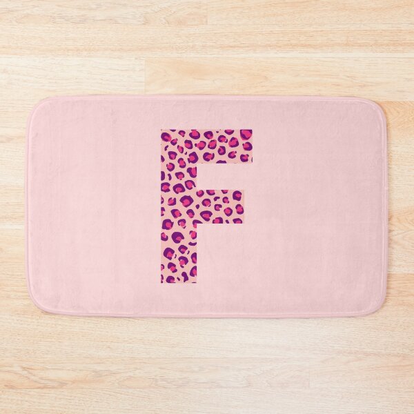 Item preview, Letter F Pink Cheetah Monogram Initial Sticker designed and sold by Pink Mint.