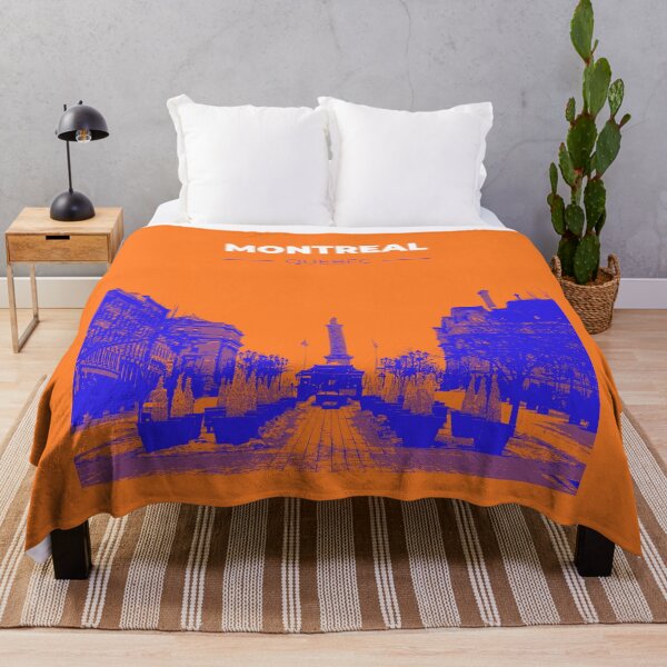 Item preview, Skyline, cityscape poster of Montreal (orange) designed and sold by CMYKStudio.