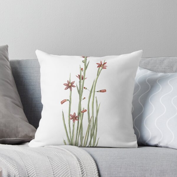 Item preview, Herbal illustration in digital watercolor of red flowers designed and sold by MonaDesigns.