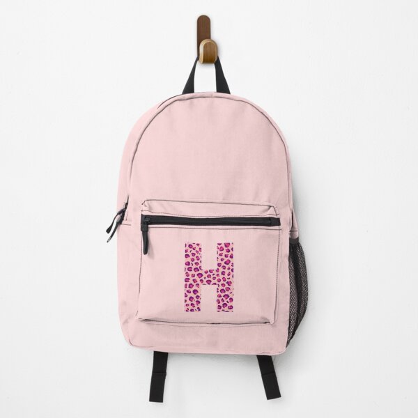 Item preview, Letter H Pink Cheetah Monogram Initial Sticker designed and sold by Pink Mint.