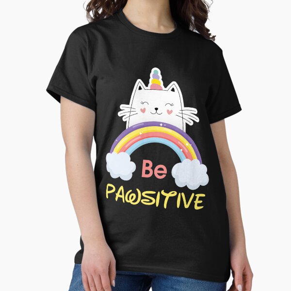 Vista previa del artículo con la obra «Paw Dog Stay Positive Pun Regalos para amantes de los perros Clásico», diseñado y vendido por Marstore.