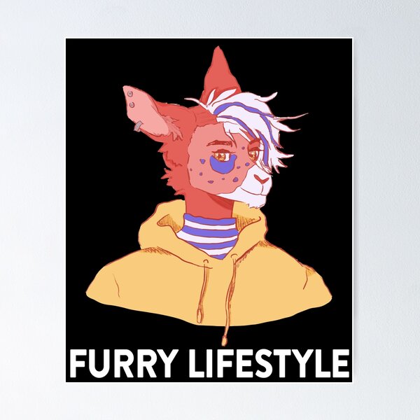 Item preview, Furries Pride Furry Fandom Fursona Diseño designed and sold by FalkDania.