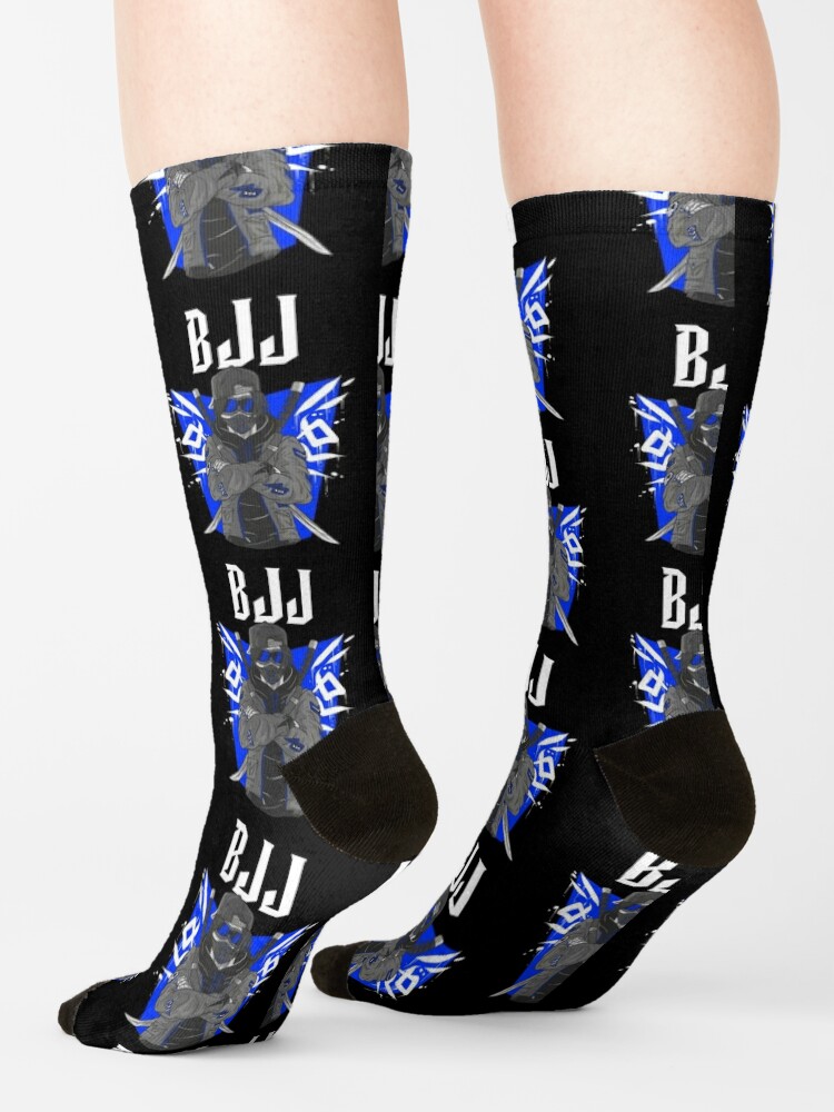 BJJ Anime Guy Blue Socks for Sale by vlad0211