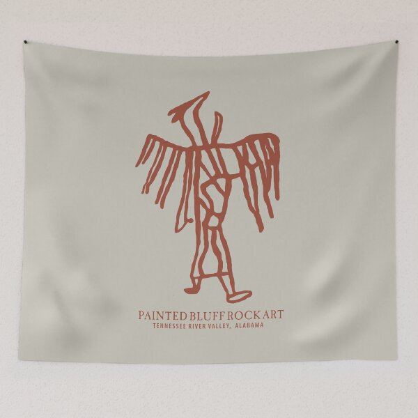 Item preview, Bird Man Hematite Pictograph - Painted Bluff, Alabama designed and sold by Duncan Bullock.