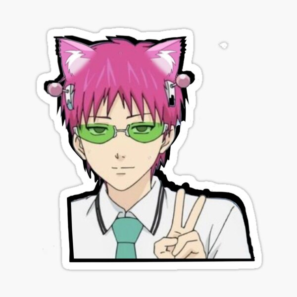 Catboy Saiki Sticker
