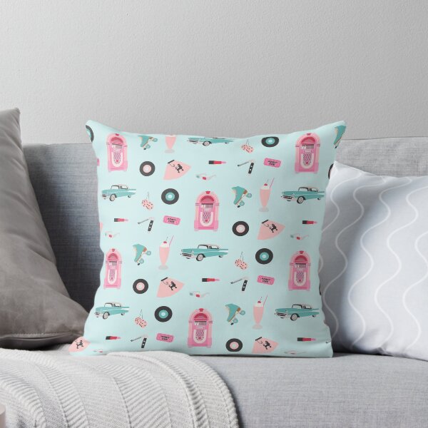 Item preview, Summer Lovin' (1950s aesthetic) in blue designed and sold by Alysha Newton.