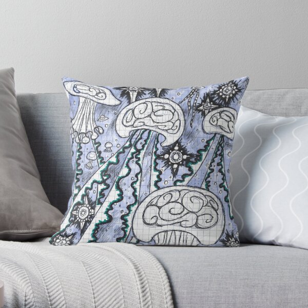 Cosmic Jellies Throw Pillow