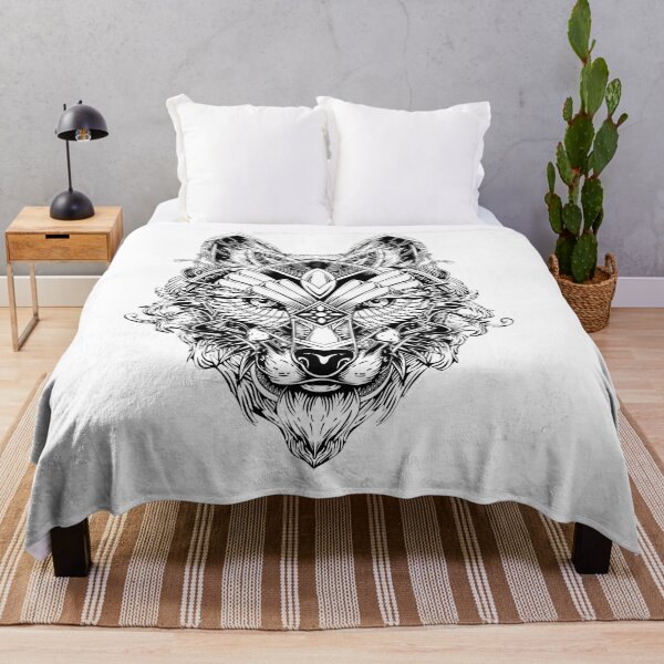 Item preview, Wolf mandala designed and sold by Scatch Spot.