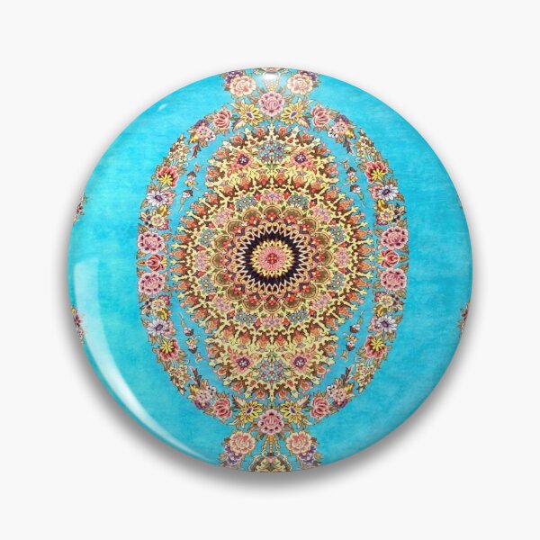 Item preview, Blue Floral Persian Rug Carpet Pattern designed and sold by Vicky Brago-Mitchell®.