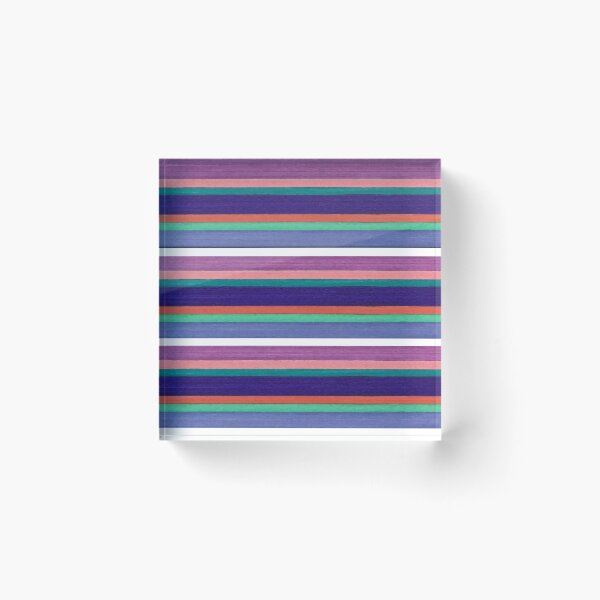 Item preview, Purpley Striped (Violet, Blue-Purple, Teal, Green, Orange White, Periwinkle) designed and sold by BelindaFuller.