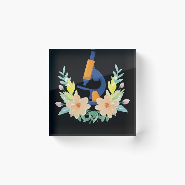 Item preview, WATERCOLOR FLOWER FLORAL MICROSCOPE SCIENCE designed and sold by Hippiesole.