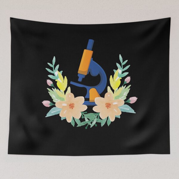 Item preview, WATERCOLOR FLOWER FLORAL MICROSCOPE SCIENCE designed and sold by Hippiesole.