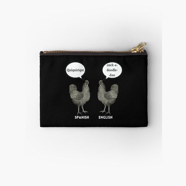 Item preview, Spanish speaking rooster, English speaking rooster designed and sold by Caracol-Spanish.