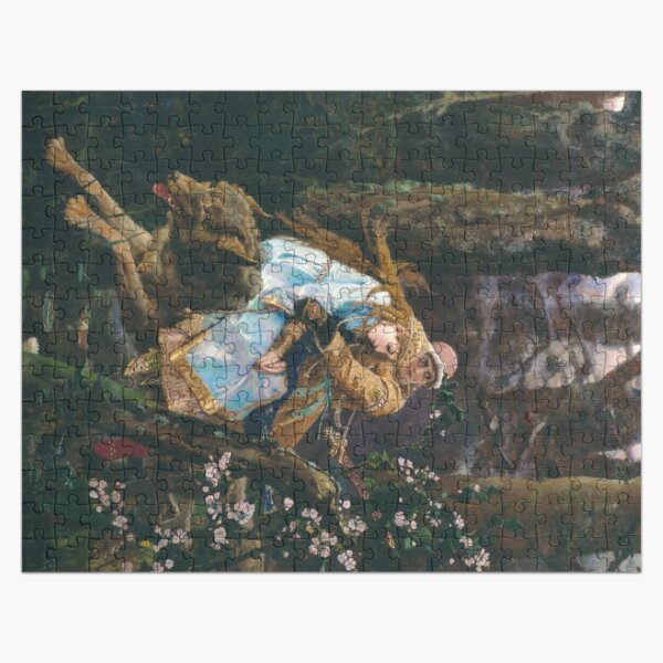 Ivan Tsarevich Riding the Grey Wolf Viktor Vasnetsov Jigsaw Puzzle