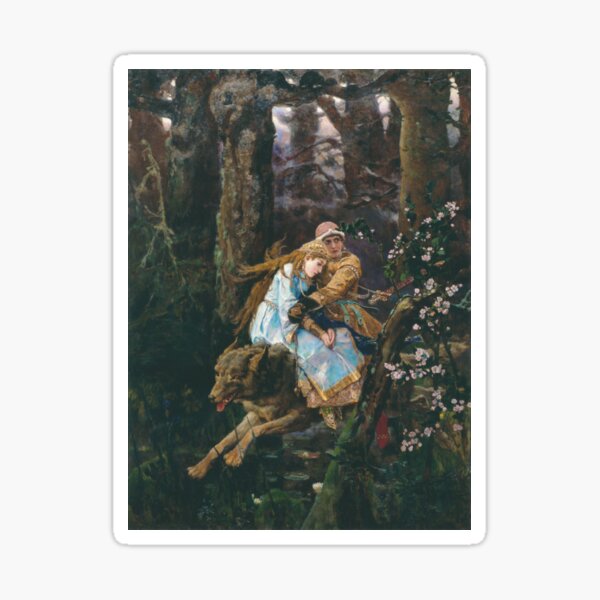 Aperçu de l'œuvre Ivan Tsarévitch chevauchant le loup gris Viktor Vasnetsov créée et vendue par RedCapeTales.