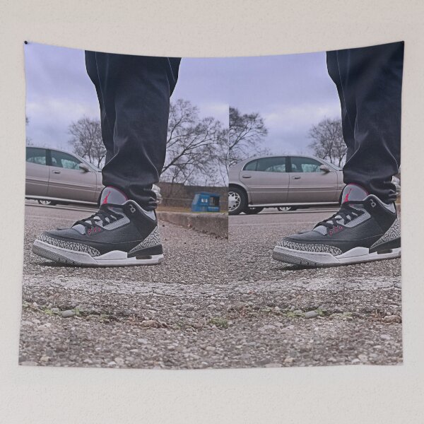 Item preview, AJ 3 Bred Sneaks Portrait on Feet designed and sold by RCPphotography.