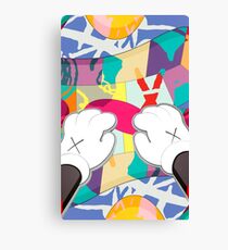 kaws paws 2 mickey Canvas Print