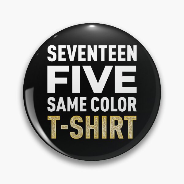 Item preview, Seventeen Five Same Color T-SHIRT (Black BG) designed and sold by FilipeFerreira.