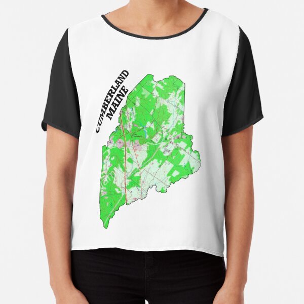 Cumberland Maine, est 1821 Chiffon Top