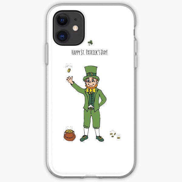 Leprechaun, Happy St. Patrick's Day! iPhone Soft Case