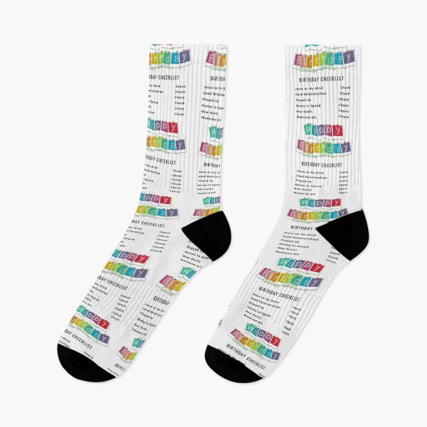 Item preview, Happy Birthday Check List designed and sold by Jason Ridgeway.