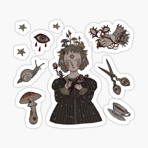 Item preview, Character Sticker set: Lucy designed and sold by woodenpencilbox.