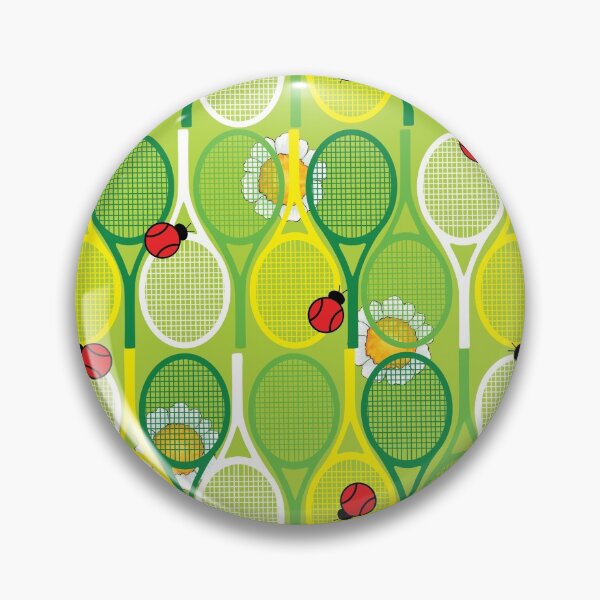 Aperçu de l'œuvre Raquettes de tennis avec coccinelles et marguerites créée et vendue par EvieWoj.