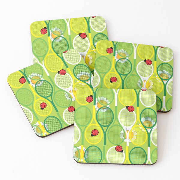Item preview, Tennis rackets with ladybirds and daisis designed and sold by EvieWoj.