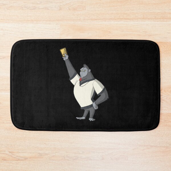 Item preview, Football referee with yellow card designed and sold by Monkey Ful.