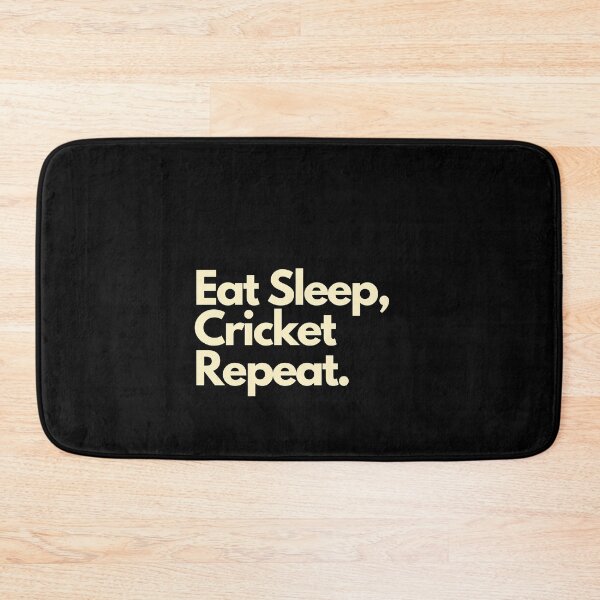 Item preview, Eat Sleep Cricket Repeat designed and sold by Imaginative Expressions⭐️ ⭐️ ⭐️ ⭐️ ⭐️.