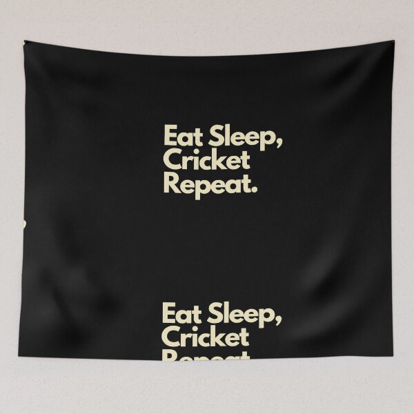 Item preview, Eat Sleep Cricket Repeat designed and sold by Imaginative Expressions⭐️ ⭐️ ⭐️ ⭐️ ⭐️.