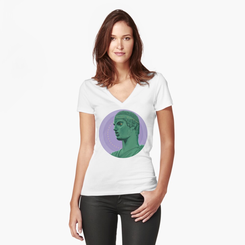 Item preview, Fitted V-Neck T-Shirt designed and sold by raffaellllllo.