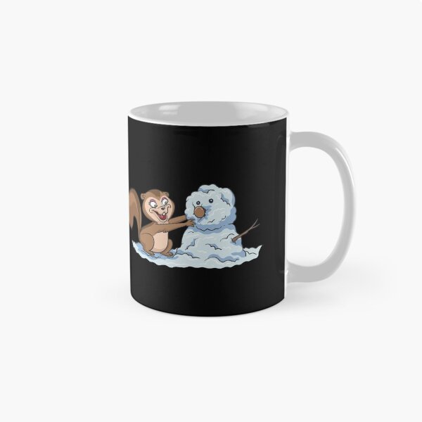 Item preview, Squirrel building snowman designed and sold by Monkey Ful.