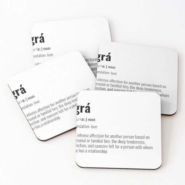 Item preview, grá / love - irish language designed and sold by BuyIrishArt.