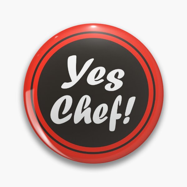 Aperçu de l'œuvre Yes Chef in Red, Kitchen Logo, Http://workshop5.redbubble.com créée et vendue par workshop5.
