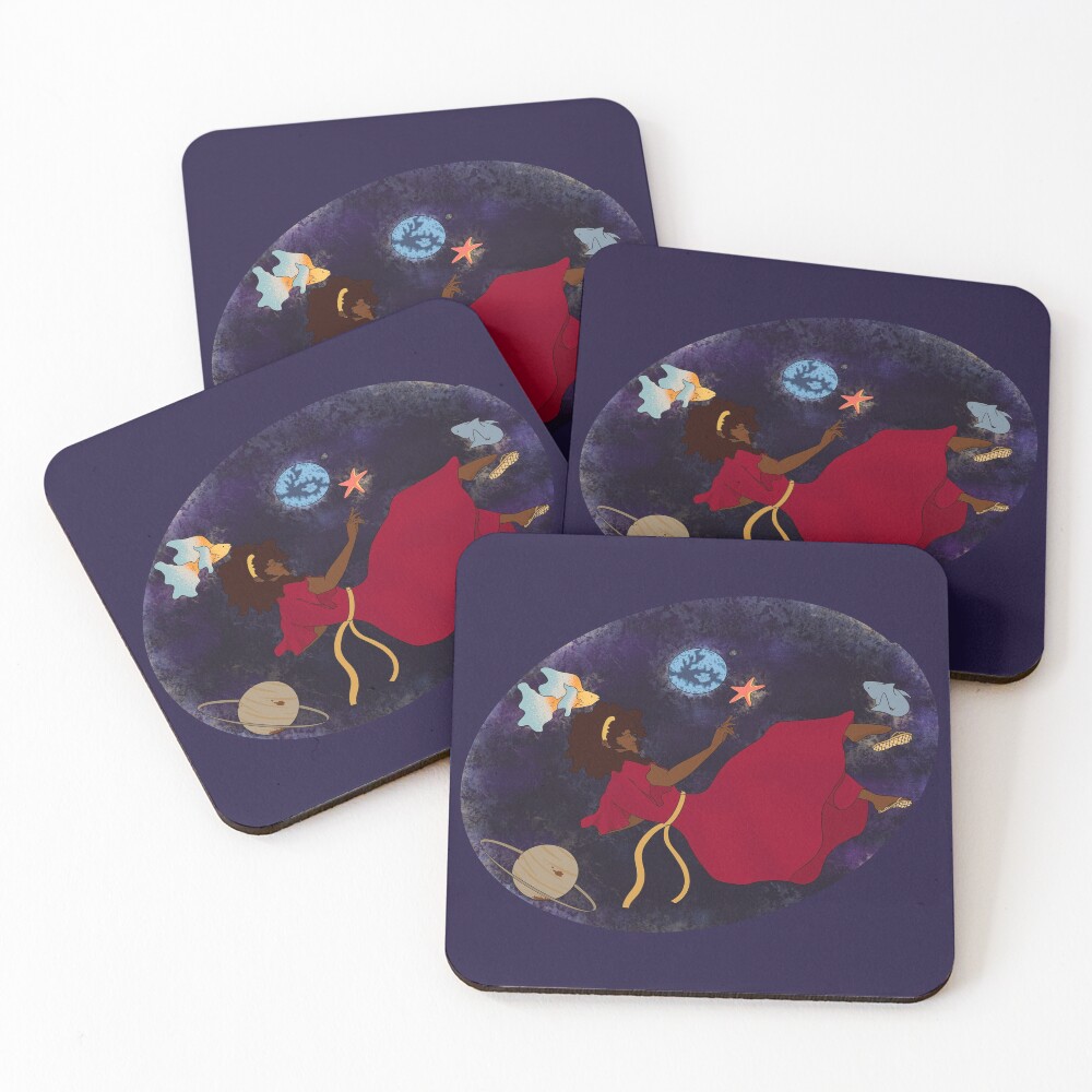Item preview, Coasters (Set of 4) designed and sold by DrawingBasic.