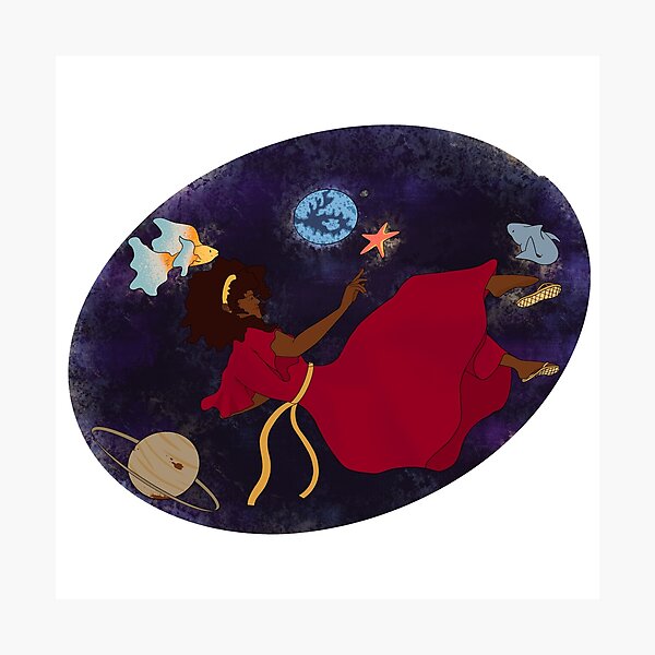 Item preview, Chica del espacio designed and sold by DrawingBasic.