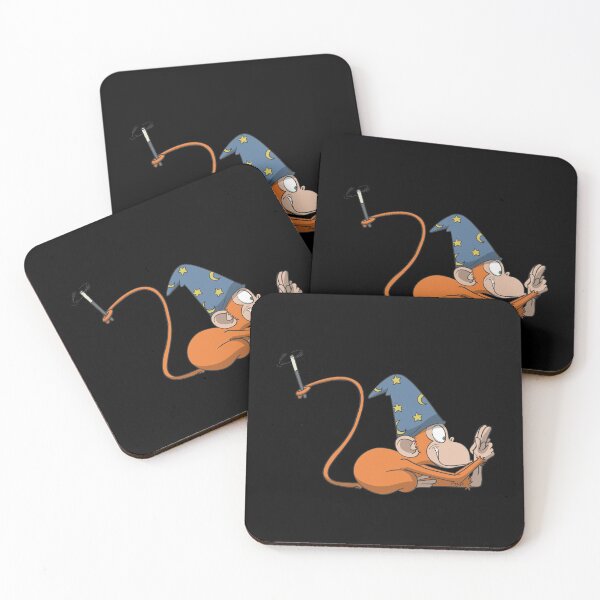 Item preview, Magician Monkey Knee Head Yoga Pose designed and sold by Monkey Ful.