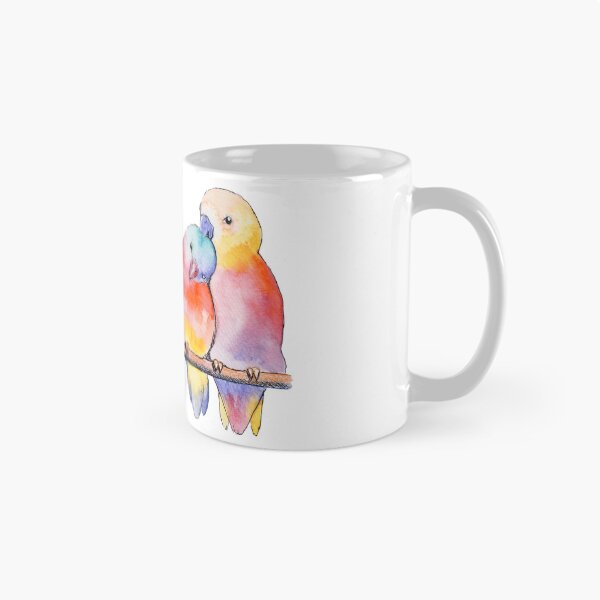 Item preview, Watercolor - Colorfull lovebirds  designed and sold by Karolien Kenis.