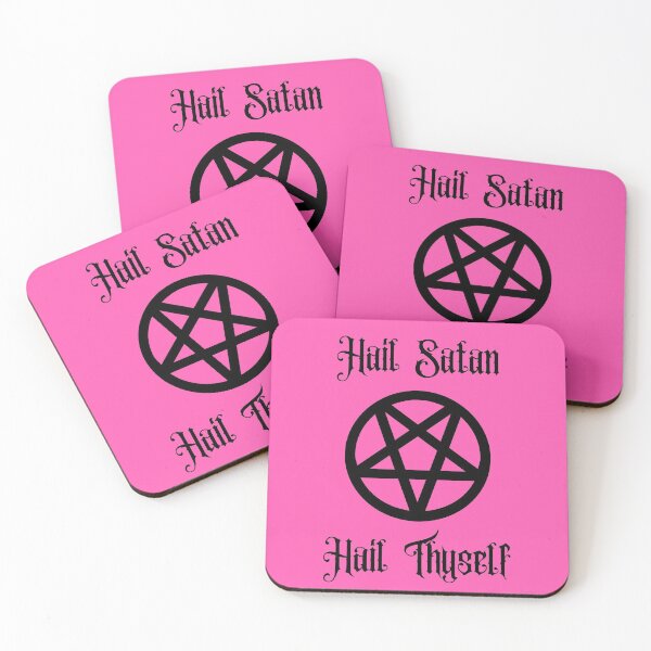 Item preview, Hail Satan, Hail Thyself | Pink | Satanic designed and sold by Godstomper.
