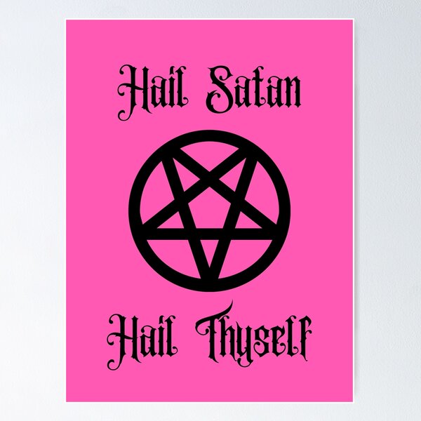 Item preview, Hail Satan, Hail Thyself | Pink | Satanic designed and sold by Godstomper.