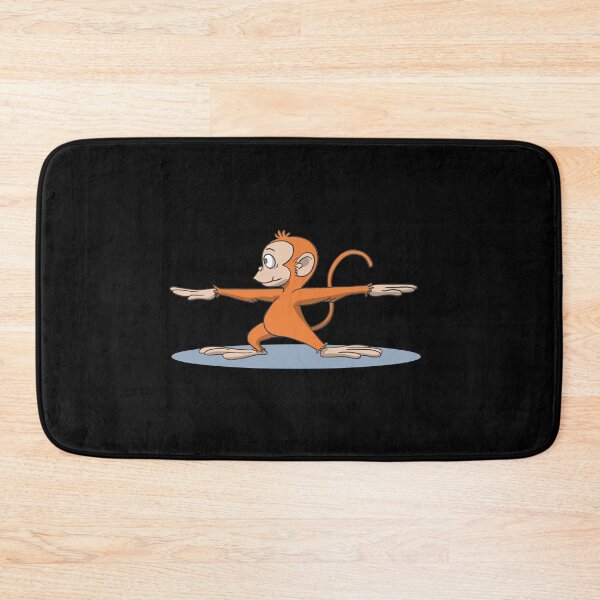 Item preview, Monkey In Yoga Warrior 2 Pose designed and sold by Monkey Ful.