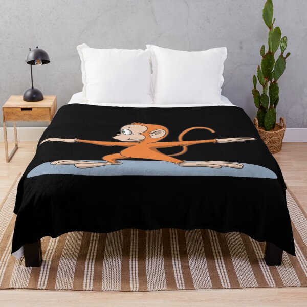 Item preview, Monkey In Yoga Warrior 2 Pose designed and sold by Monkey Ful.