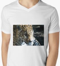 Focused Feline Men's V-Neck T-Shirt