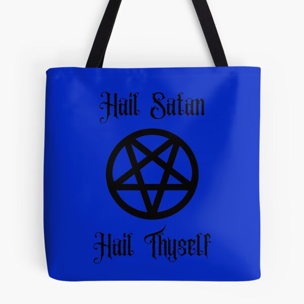 Item preview, Hail Satan, Hail Thyself | Dark Blue | Satanic designed and sold by Godstomper.