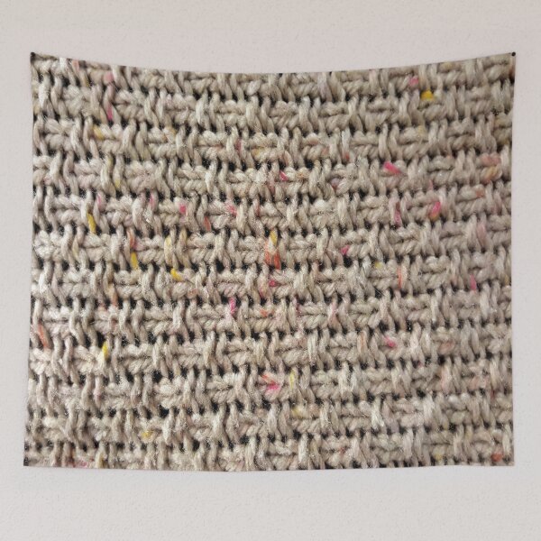 Item preview, Trompe L'oeil - Tan Oatmeal Knitted Textile designed and sold by AlteredAtelier.