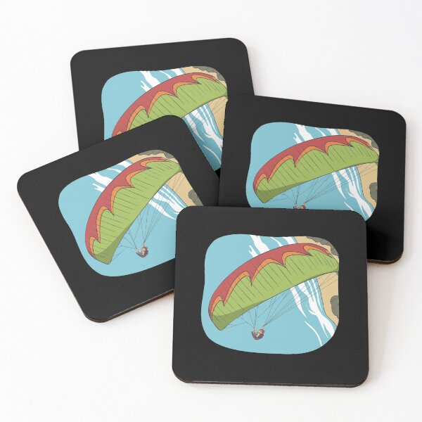 Item preview, Paraglider flying over beach and sand designed and sold by Monkey Ful.