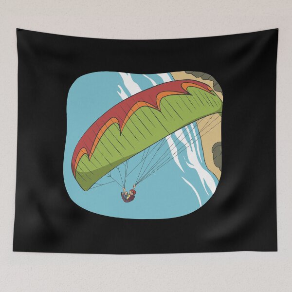 Item preview, Paraglider flying over beach and sand designed and sold by Monkey Ful.