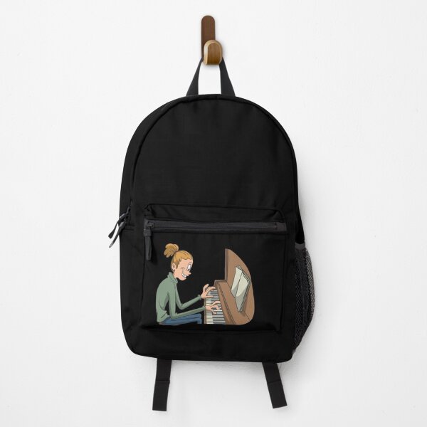 Item preview, Cute girl playing the piano with sheet of music designed and sold by Monkey Ful.